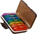 Cute Organizer for seniorer Rejse Medicine Holder 7 -Day Pill sag Letvægt Portable Opbevaring