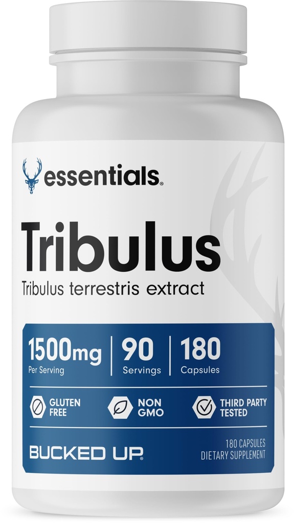 Bucked Up Tribulus 1500mg Per Servering, Essentials (90 Servere, 180 Kapsler)