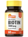 Sundance High Potency Biotin 1000 mcg Supplement Name 124; Essential B Vitamin Tablets