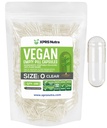 XPRS Nutra Størrelse 0 Tomme kapsler - 100 klar greve Tom Vegansk kapsler - Vegetarisk Pille - DIY vegetabilsk Capsule Fyldning -Veggie piller til Do- It- Yourself Kosttilskud