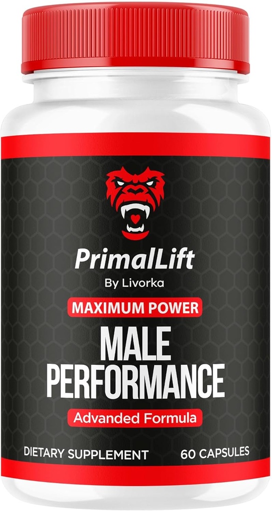 Primal Lift, Primal Lift til mænd, Primal Lift kapsler, Primal Lift piller, Primal Lift supplement, PrimalLift Alle naturlige støtte, Primal Lift Advanced Formel, 60 kapsler til 1 måned