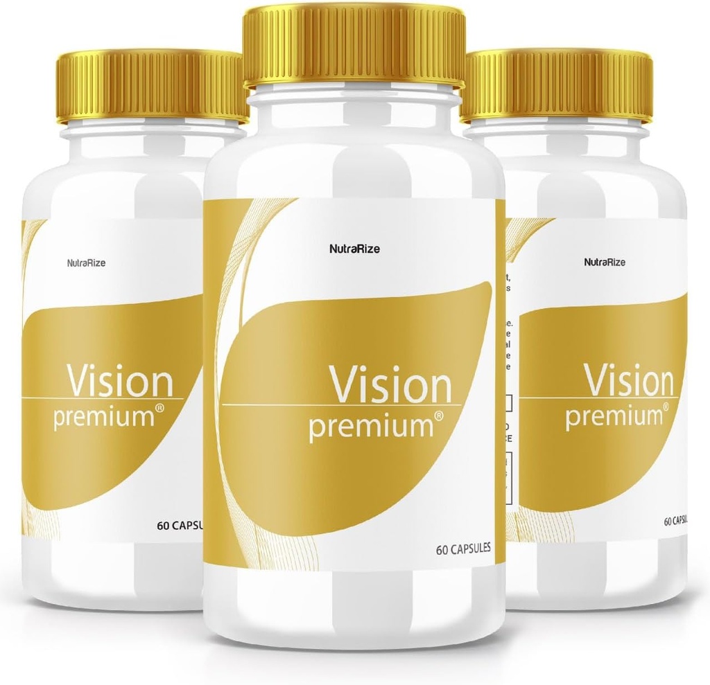 (3 Pack) Vision Premium, Premium Eye Support, Vision Premium at forbedre koncentration og fokus, Vision Premium All- Natural Pills for Sunde Øjne, VisionPremium Anmeldelser (180 kapsler)