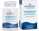 Nordic Naturals Vitamin E Complex, Unflavored - 30 Soft Gels - 6 former for vitamin E til antioxidant support - Cellular Protection - Non- GMO - 30 Servering