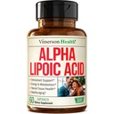 Alpha Lipoic Acid - høj potens 650mg ALA tillæg for nerve og hjerne sundhed, antioxidant støtte og sund aldring - Vegan & Non- GMO - stærkere end Alpha Lipoic Acid 600mg - 60 kapsler