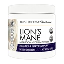 Host Defense Lion's Mane Powder - Brain Health Support Supplement - Mushroom Supplement to Support Focus & Memory Function - Immune & Nervous System Support Supplement - 7 oz (133 Servings)*