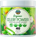 Økologisk Selleri Juice Powder (40 Servere) Understøtter Gut Sundhed, Detox Juice Cleanse, Boost Energy Nivels & Immunsystem, Green Juice Powder, Powended Green, Colon & Body Detox Rengøring for kvinder Mænd