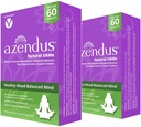 Azendus Mood 200mg of S-Adendosylmethionine Butanedisulfonate (Same) (2 Boxes - 120 Enteric Coated Tablets) Vegan, Gluten Free, Soy Free