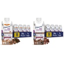 Sikre Max Protein Nutritional Shake med 30g Protein, 25 Vitamin & Min, 7 Aromaer herunder Cafe Mocha og Mælk Chokolade, pakke med 12, Gluten Free