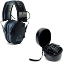 Walker's Razor Slim Electronic Shooting Hearing Protection Muff (Sound Amplification and Suppression) with Protective Case