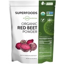 MRM Nutrition Organic Red Beet Powder Б124; Superfoods.124; Energy Б124; Cardiovaskulær Health Б124; Nutrient Dense Б124; Gluten- Free + Vegan Б124; 24 Tjenester