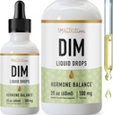 DIM Liquid Drops Supplement 100mg for østrogen balance for kvinder & mænd