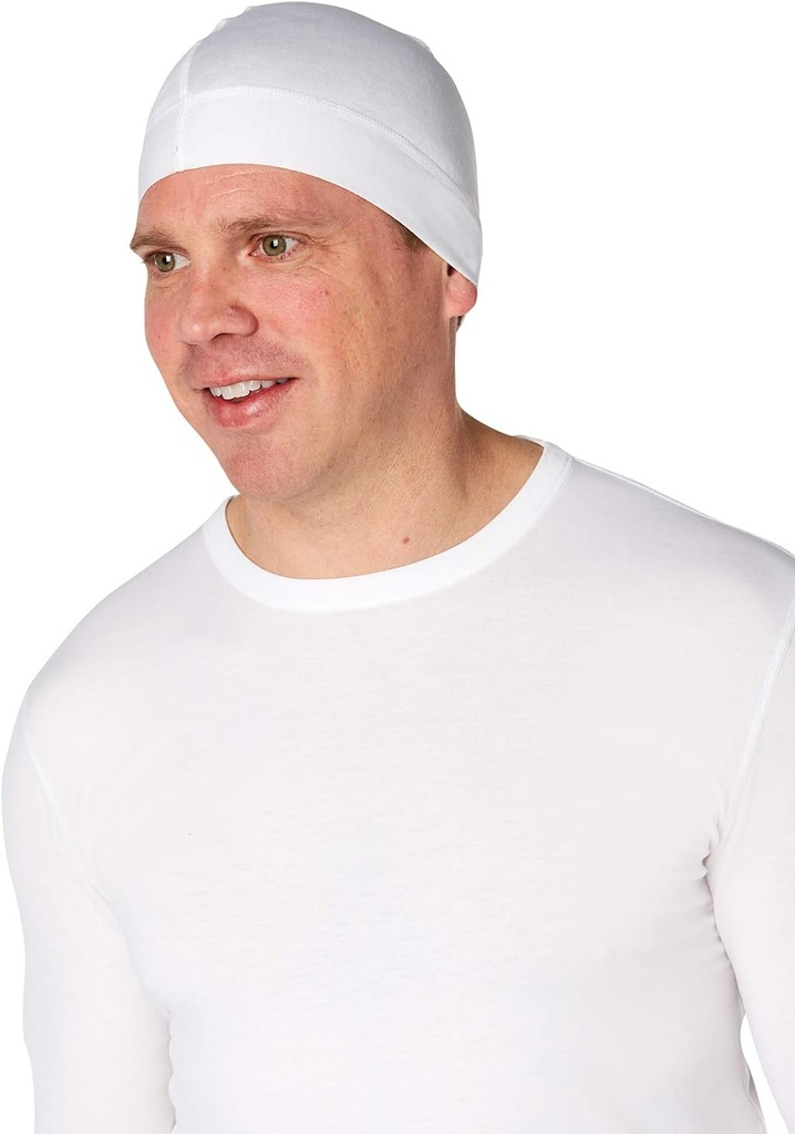 Eczema - Psoriasis Terapi + Relief Skull Sleep Cap for Moderate to Svær Scalp Eksem, Seborrheic Dermatitis - Extreme Dandruff & Scalp Psoriasis Behandling for voksne Hvid
