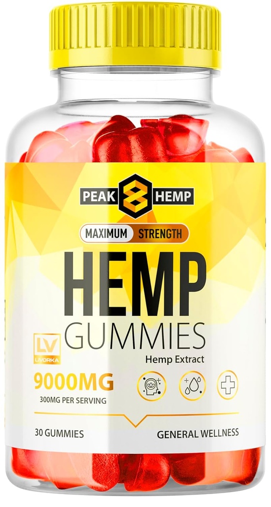 1 Pack - Peak 8 Gummies, Peak 8, Peak 8 Hamp Gummies, Peak 8 Gummies, Peak 8 Gummies, Peak Gummies, Peak8, Peak8 Gummies, Wellness Peak Hemp Gummies, Peak 8 Gummies Maksimum Styrke, 30 Gummies