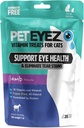 PetEyez Vitamin Treats for Katte - Tear Stain Remover - Eye Health Support - Reducerer kløende & Allergier - Lamb Flavor - 1oz