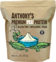 Anthony 's Premium Pea Protein, 2 LB, Plant Based, Gluten Free, Unflavored, Vegan, Keto Friendly, Made from Peas