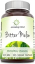 Amazing India Bitter Melon 500 mg 120 Veggie Kapsler Supplement 124; Non- GROMLE 124; Gluten Free