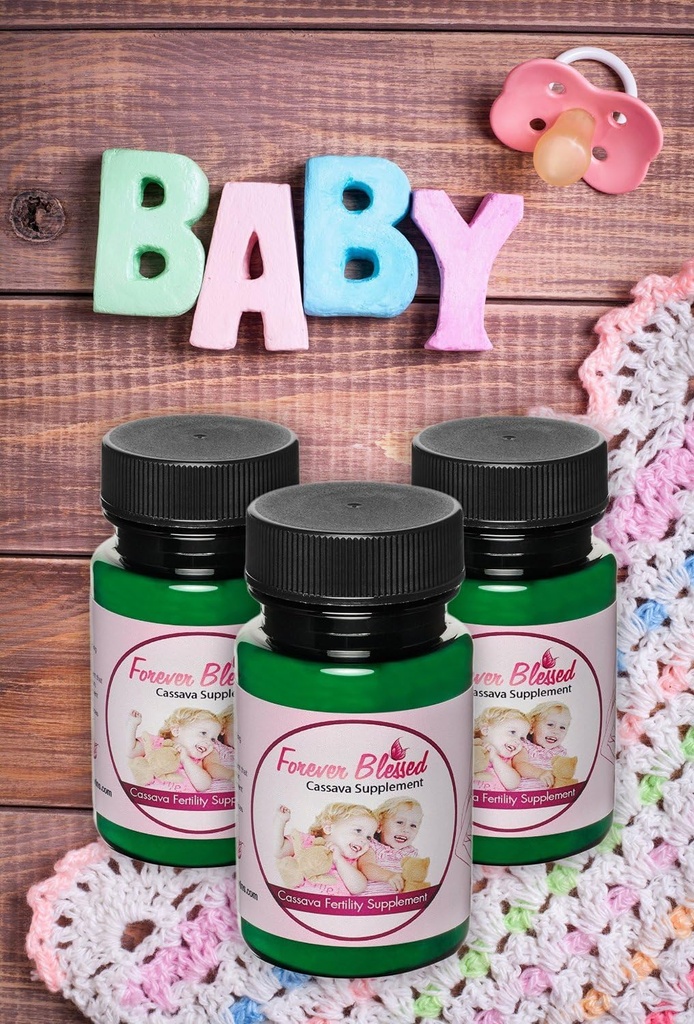 (3 måneders levering) Cassava Root - Fertilitet Supplement for tvillinger - Vitamin til en naturlig graviditet