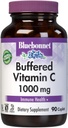BlueBonnet Nutrition Buffered Vitamin C1000 mg Vegetabilske Kapsler Buffered Calcium Ascorbat for immunforsvar Soy Free Gluten Free NonGMO Kosher Dairy Free Vegan Vegetabilske Kapsler, Citrus, 90 Greve