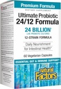 Naturlige faktorer Ultimate Probiotic 24 / 12 Formel - fordøjelsessygdomme Support med Probiotika - Immunitet & Gut Health Support Supplement - 60 vegetariske kapsler (60 Servere)