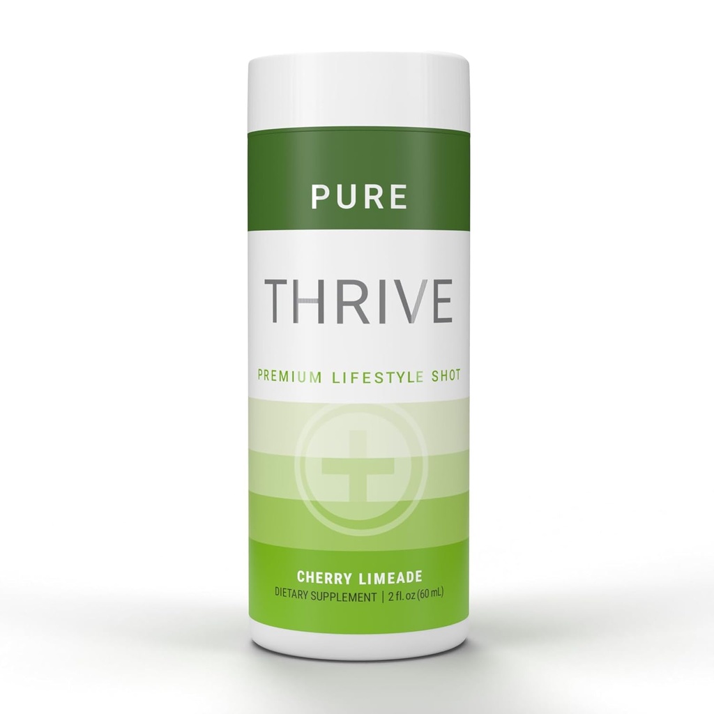 THRIVE by Le- Vel- Energy Shot - Cherry Limeade Memory 124; 2 fl oz Memory 124; 12 Greve Memory 124; Clean, Sugar- Free, Zero- Calorie Energy Booster 124; Natural Energy Supplement med B Vitamin Memory Memory 124; Sund Koffein Shot