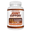 Arazo Nutrition Glucosamine Chondroitin Gurkemeje Boswellia - Fælles Support Supplement for Relief 180 tabletter til knogler, ryg, knæ, hænder (180 tabletter)