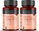 pureclinica høj potens Ginkgo Biloba 30,000mg x 180 tabletter (2 flasker af 90) - 6 måneder Tilgang - 5 gange styrken af konkurrerende produkter