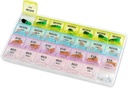Pill Organizer - Stor Pill Organizer med ugentlige og daglige 4-timer-A-dag Compartments for Morning, Noon, Aften, Night - BPA- Gratis, Portable og Rejser venlige Pill bokse sag