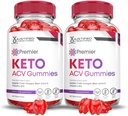Justified Laboratories (2 Pack Premier Keto ACV Gummies Premier Keto Gummies Advanced 1000MG Apple Cider Vinciate Formuleret med Pomegranate Beet Juice Powder B12 Vegan Non GMO 120 Gummys