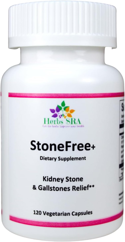 Stone Free Herbal Supplement - Natural Nyre & Gallstone Support - Premium Blend - Optimal funktion - Gallblære Sundhed