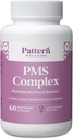 Mønster Wellness PMS Complex - Månedlig cyklus Wellness Support - med vitamin B6, Magnesium & Herbal Ekstrakter - 60 Veganske kapsler