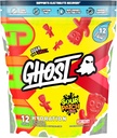 GHOST Hydration Pakninger, Sour Patch Kids Redberry, 12 sticks, Electrolyte Powder - Drik mix supplement med Magnesium, Kalium, Calcium, C-vitamin - Vegan, Fri for Soja, Sukker & Gluten