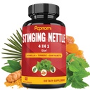 Stinging Nettle Extract kapsler med Boswellia, gurkemeje & Saw Palmetto - 2 måneders levering til fælles, bodymanagement, hud, hår & immunitet