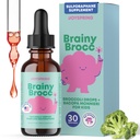 JoySpring Broccoli Supplement for børn er 124; Sulforaphane & Bacopa Monnieri Drops er 124; understøtter kognitiv funktion er 124; Vegan & Kid- Friendly