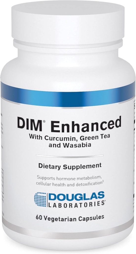 Douglas Laboratories DIM forbedret - understøtter Hormonbalance, Cellular Health & Detox * - Med antioxidanter, Green Tea Extract & Wasabia - 60 vegetariske kapsler