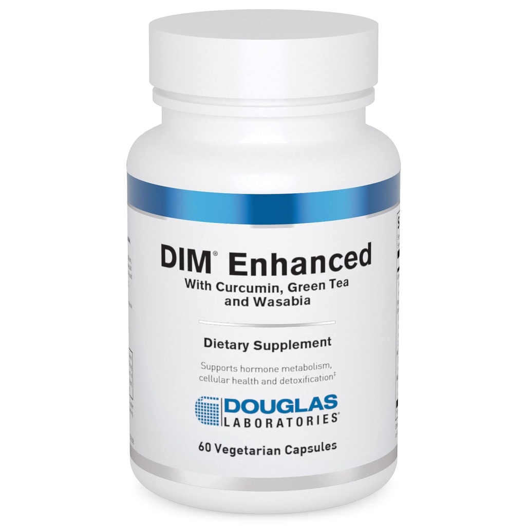 Douglas Laboratories DIM forbedret - understøtter Hormonbalance, Cellular Health & Detox * - Med antioxidanter, Green Tea Extract & Wasabia - 60 vegetariske kapsler