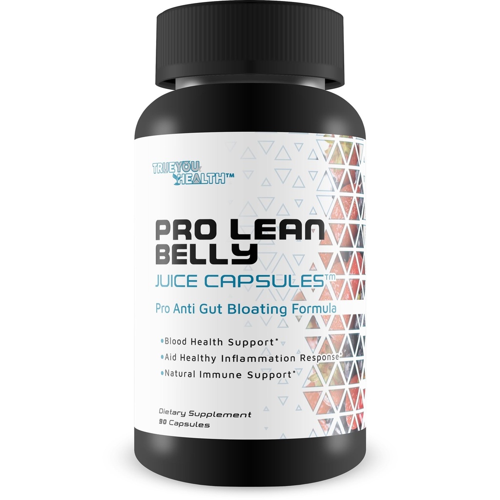 Pro Lean Belly Juice kapsler - Daglig rengøring supplement - Støtte fordøjelse sundhed, immunforsvar, regelmæssighed, & Samlet wellness - Detox Cleanse - Hjælp forbedret sundhed & energi - Med Psyllium & Aloe