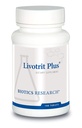 Bioteknik Forskning Livotrit Plus lever rense og afvænning Support Natural Non GMO Herbal Blend med mælk tidsel 180 tabletter
