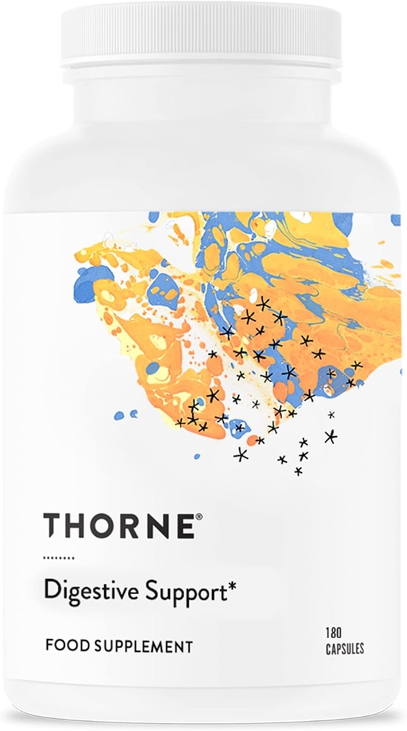 THORNE - GI Relief - fordøjelsestillæg - understøtter Gut Health & Bloating Relief * - Formuleret med Marshmallow Root, Aloe Vera Gel, DGL & Slippery Elm Bark - 90 Serveringer