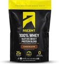 Aduft 100% Whey Protein Powder - Post Workout Whey Protein Isolate, Zero Kunstig Artificial Artificial Flavors & Sweeteners, Gluten Free, 5.5g BCAA, 2.6g Leucin, Essential Aminosyrer, Chokolade 2 LB