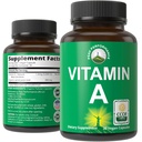 Certificeret Økologisk Vitamin A 5000 IE tillæg Kapsler High Potency Vitamin. Lavet med Økologisk Gulerod Juice. Godt for immunforsvar, hud, øjenstøtte. Ikke-GMO 'er, veganske piller