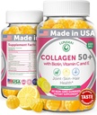Lunakai USA Made Collagen Gummies for Women & Men Over 50, Biotin & Vitamin C, Supports Skin Elasticity, Hair & Nail Strength, Joint Support, 60ct