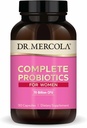 Dr. Mercola Complete Probiotika til kvinder - Understøtter Gut, Vaginal & immunforsvar - Indeholder Lactobacillus Sprains - Non- GMO, Gluten- Free & Soy- Free - 90 Kapsler (90 Servere)