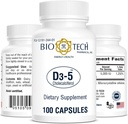 Bio Tech Vitamin D Capsule 53191024401 1 flaske, 100 per flaske