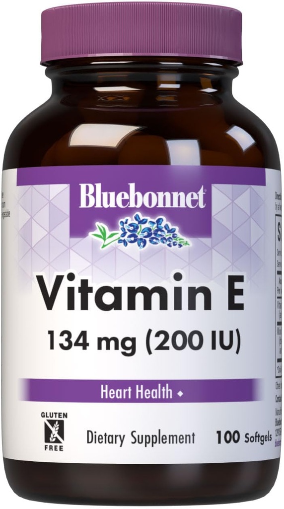BlueBonnet Vitamin E 200 IE Blandede bløddele, 100 Tæl