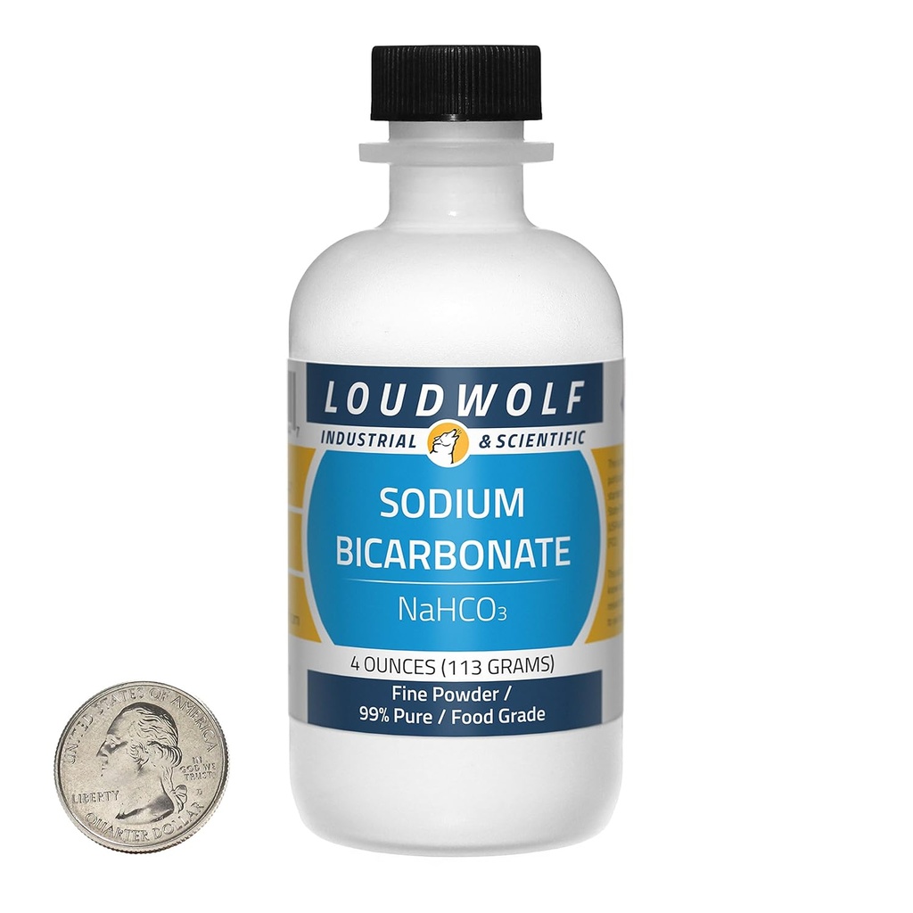 Natriumbicarbonat / fint pulver / 4 ounces / 99 +% Pure Food Grade