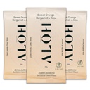 Allysh Sweet Orange Bergamot + Aloe Sanitizing Håndservietter - Clean Hands, Clear Mind - On The Go Hand Sanitizing servietter til børn og voksne - Rejsestørrelse 3 Pack 20ct servietter (60 servietter)