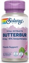 SOLARAY Butterbur Root Extract 50 mg 1 124; Støtte til sund vaskulær glat muskel, blodgennemstrømning, respiratorisk funktion & Urinary System Health