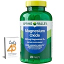 Spring Valley Magnesium 250 mg 250 Tæl, Knogler & Muskel Sundhed, Bedste Magnesium supplement for kvinder, Kosttilskud Bundle med Luals 45 Diabetes Decoded