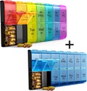 Ekstra Stor Pill Organizer 2 gange om dagen, Ugentlig XL AM PM Pill Case, 7 dag Pill Box To gange om dagen