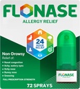 Flonase Allergy Relief Nasal Spray, 24 Hour Non Drowsy Allergy Medicine, Metered Nasal Spray - 72 Sprays - Fall and Seasonal Allergy Relief